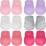 Adjustable Baby Mittens No Scratch Newborn Cotton Breathable Gloves Warm Baby Mitts for Boys Kids